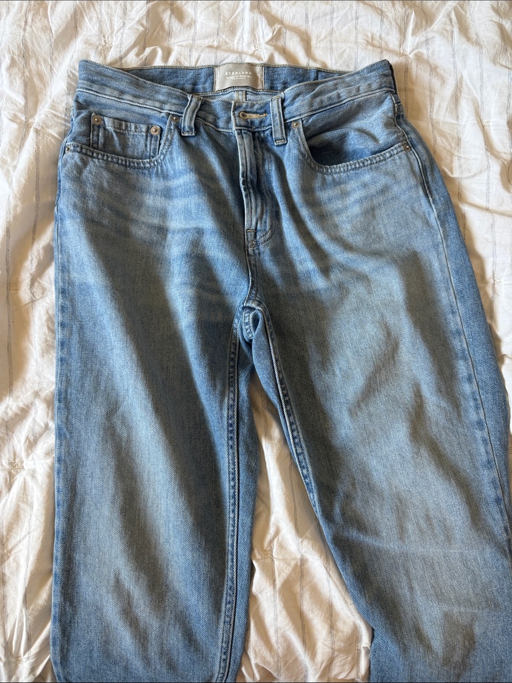 EVERLANE Super Soft Relaxed Jean, lightweight airy denim 26Reg EUC